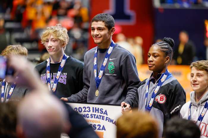 Illinois state wrestling championships February 18 2023 Nate Latsch 15401